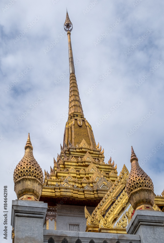 Wat Traimit Buddhist Temple in Bangkok Thailand