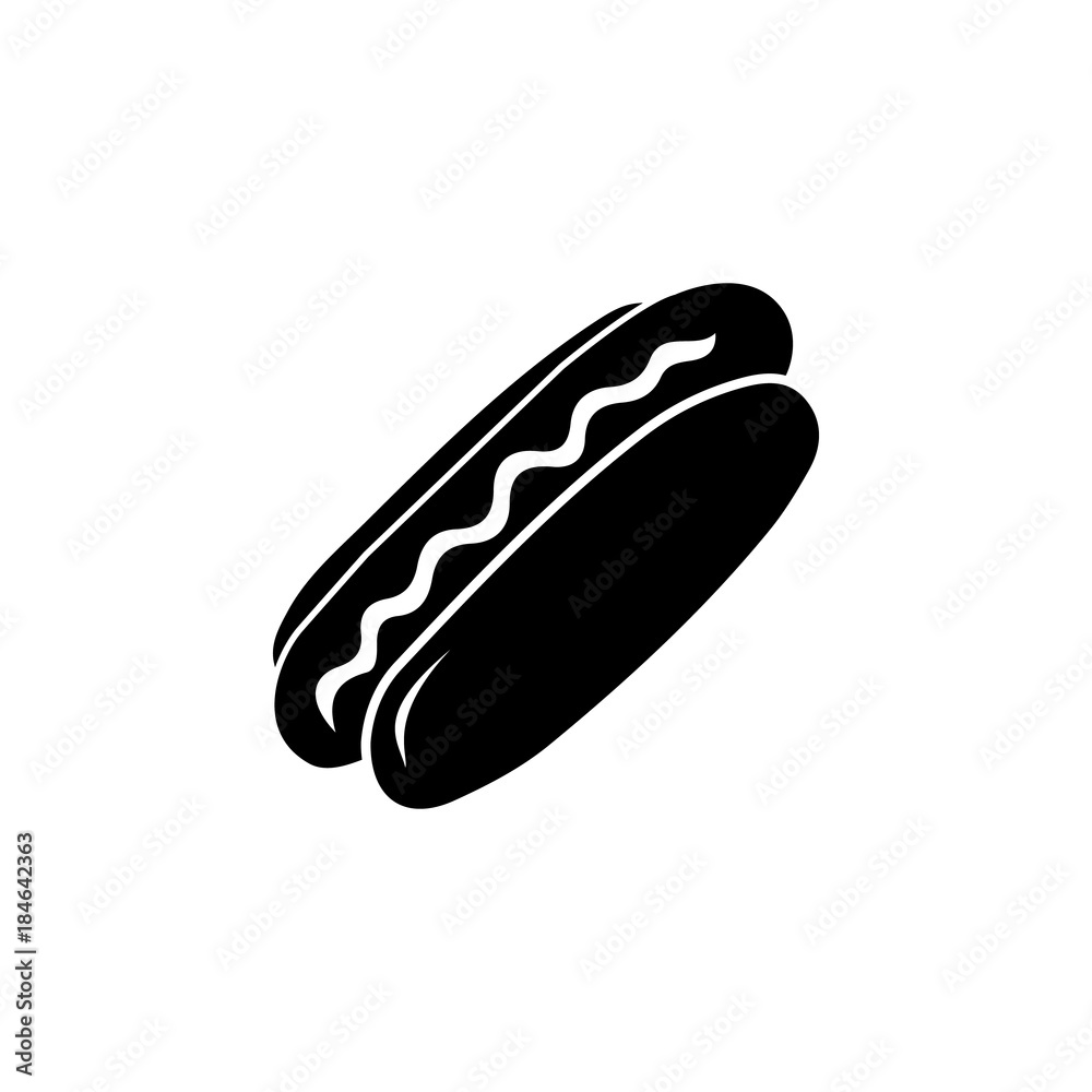 Hot dog Icon. Breakfast Icon. Premium quality graphic design. Signs, symbols collection, simple icon for websites, web design, mobile app