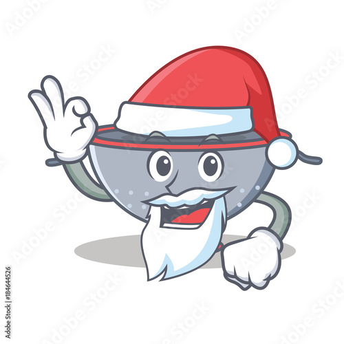 Santa colander utensil character cartoon