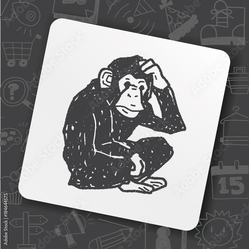 orangutan monkey doodle