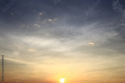 Blue sky and clouds, background