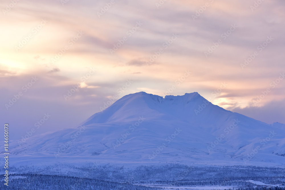 Snowy Alaska Scenery