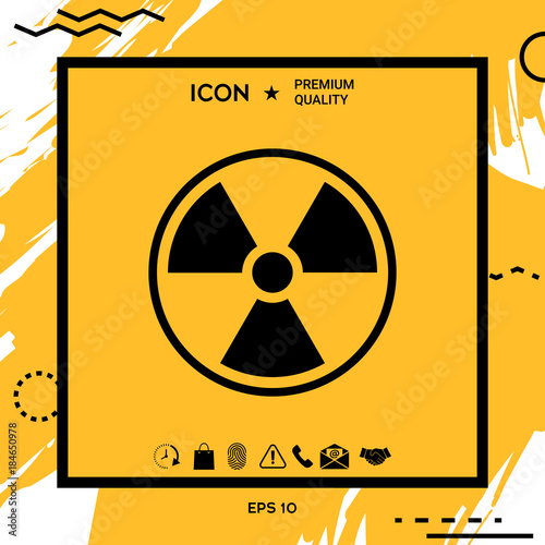 Ionizing radiation icon