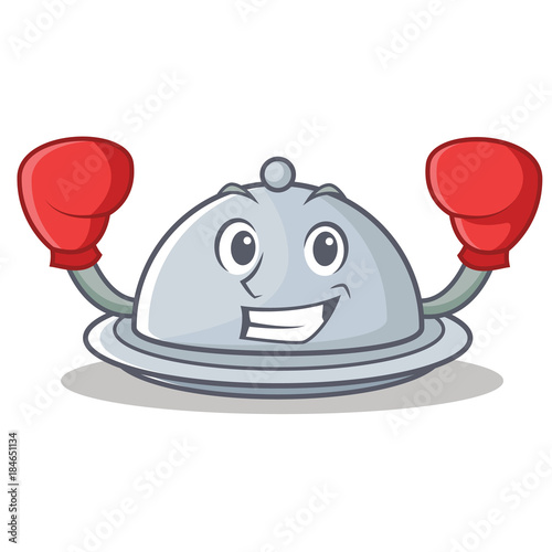 Boxing tray character cartoon style