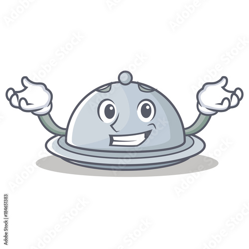 Grininng tray character cartoon style