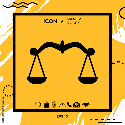 Scales symbol, Icon