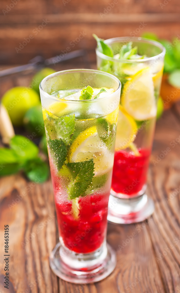 fresh drink and limes fresh drink and limes