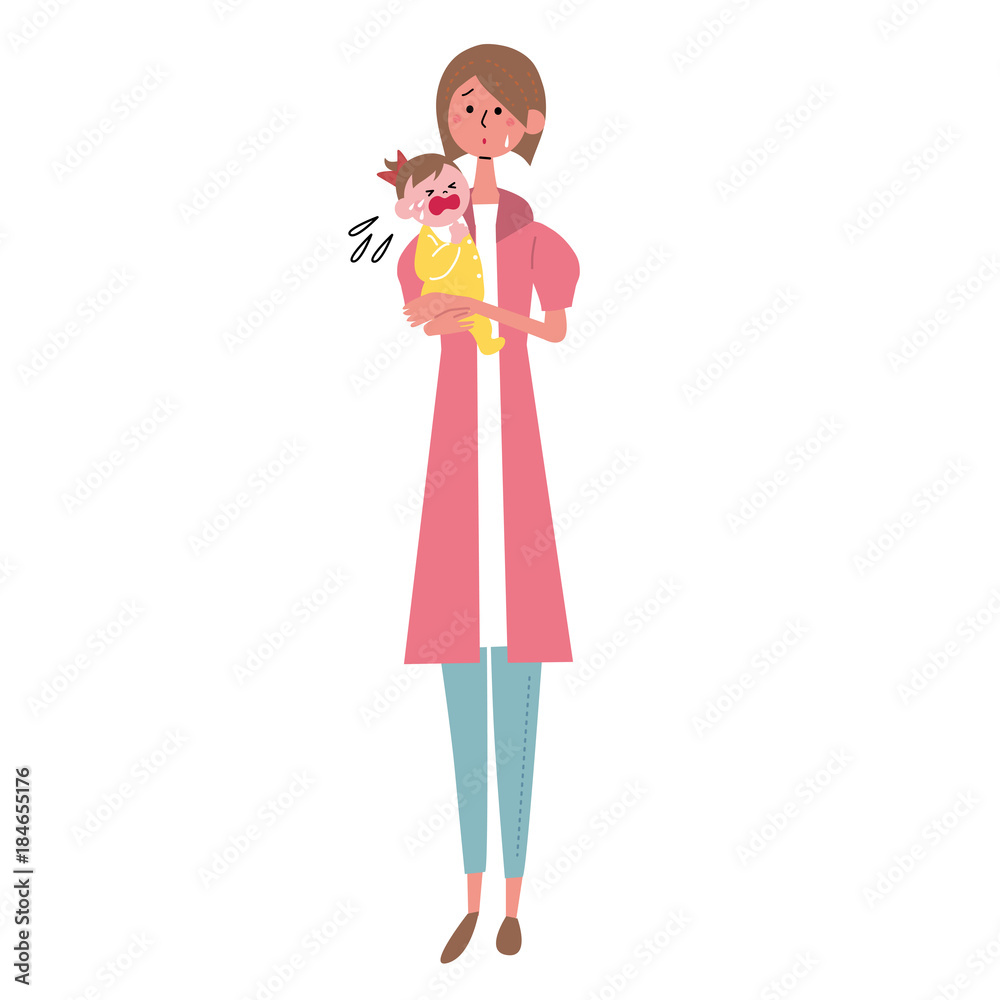 子育て 女性 イラスト 子育て 女性 イラスト