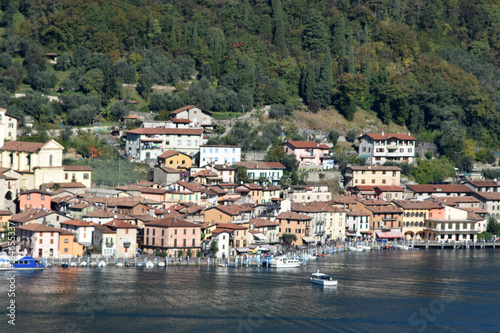 The town of Peschiera to Montisola on Lake Iseo © francovolpato