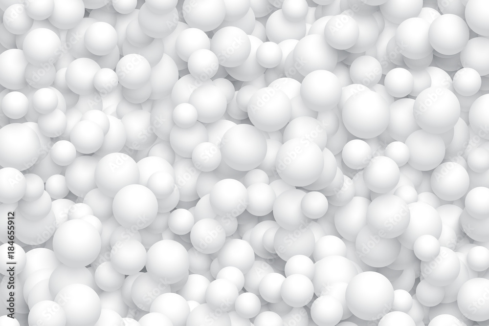 White balls background. Vector different sizes white balls texture. White balls background. Vector different sizes white balls texture.