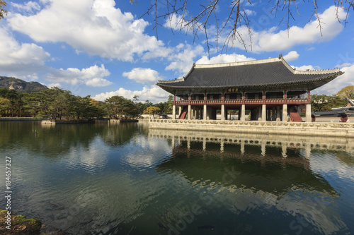 korean royal palace, Gyeongbokgung, landscape