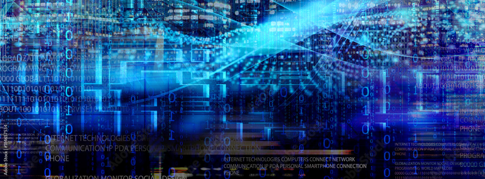 Obraz premium cyber technology