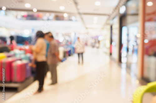 shopping mall blurred abstract background