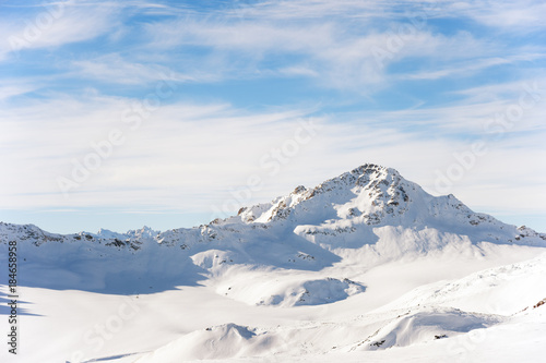 snow-capped peaks of the mountains of the Caucasian ridge © yanik88