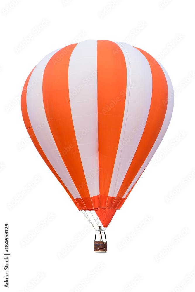 Fototapeta premium colorful hot air balloons isolated on white background