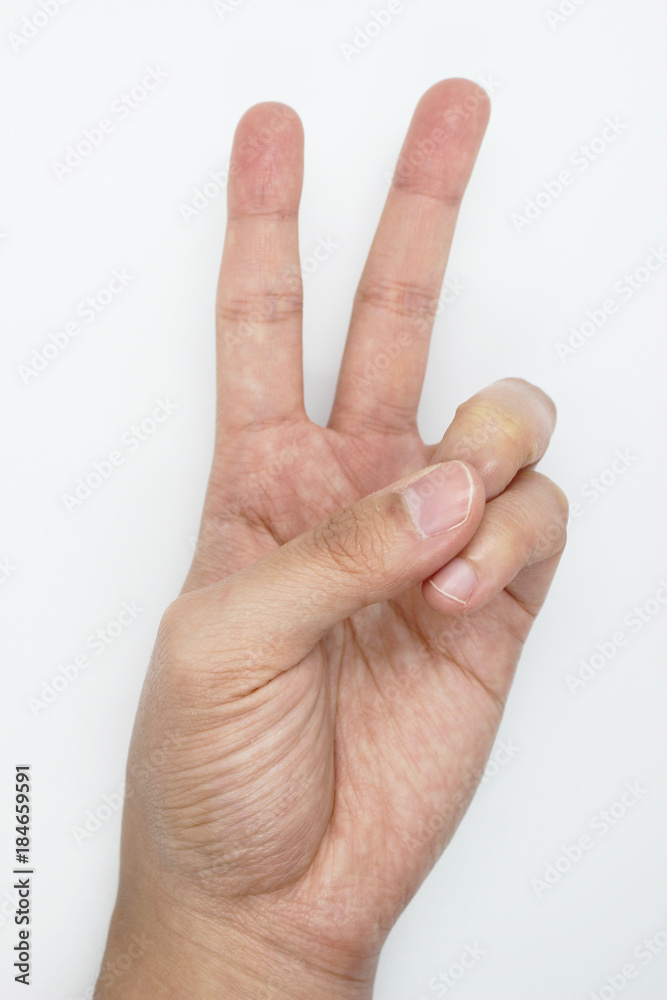 Sign language hand Sign language hand