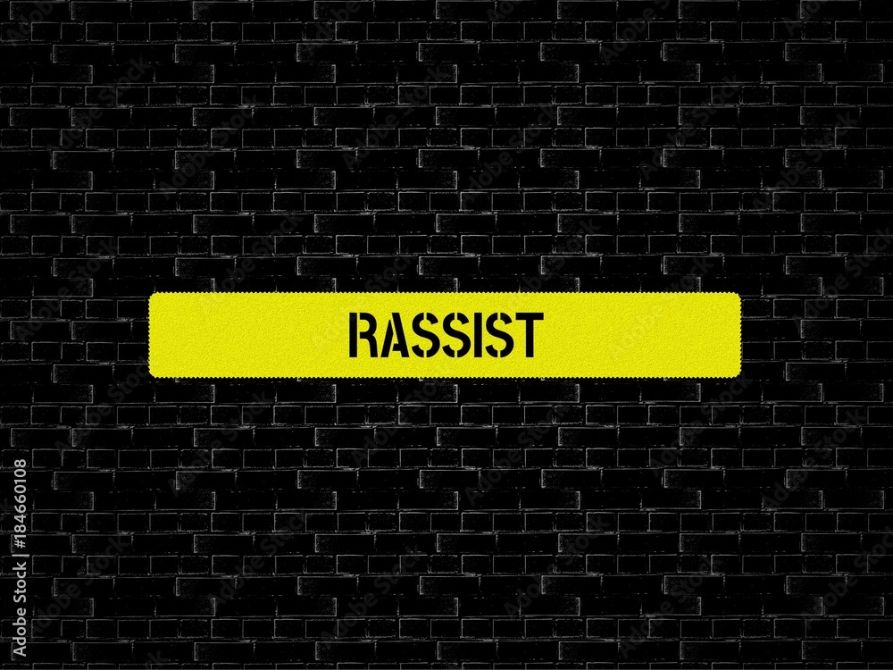 Φωτογραφία RASSIST - Bilder mit Wörtern aus dem Bereich Rassismus, Wort, Bild, Illustration