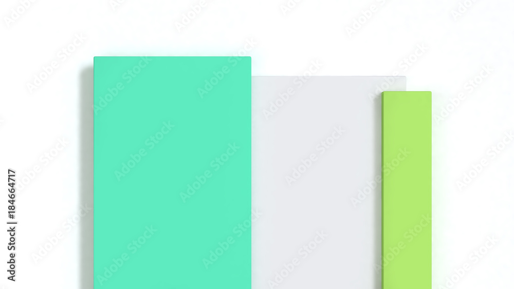 square white green abstract background 3d rendering square white green abstract background 3d rendering