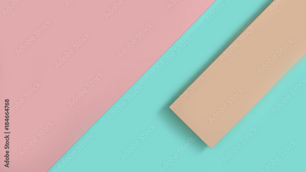 cream-brown pink green tilted abstract background 3d rendering cream-brown pink green tilted abstract background 3d rendering