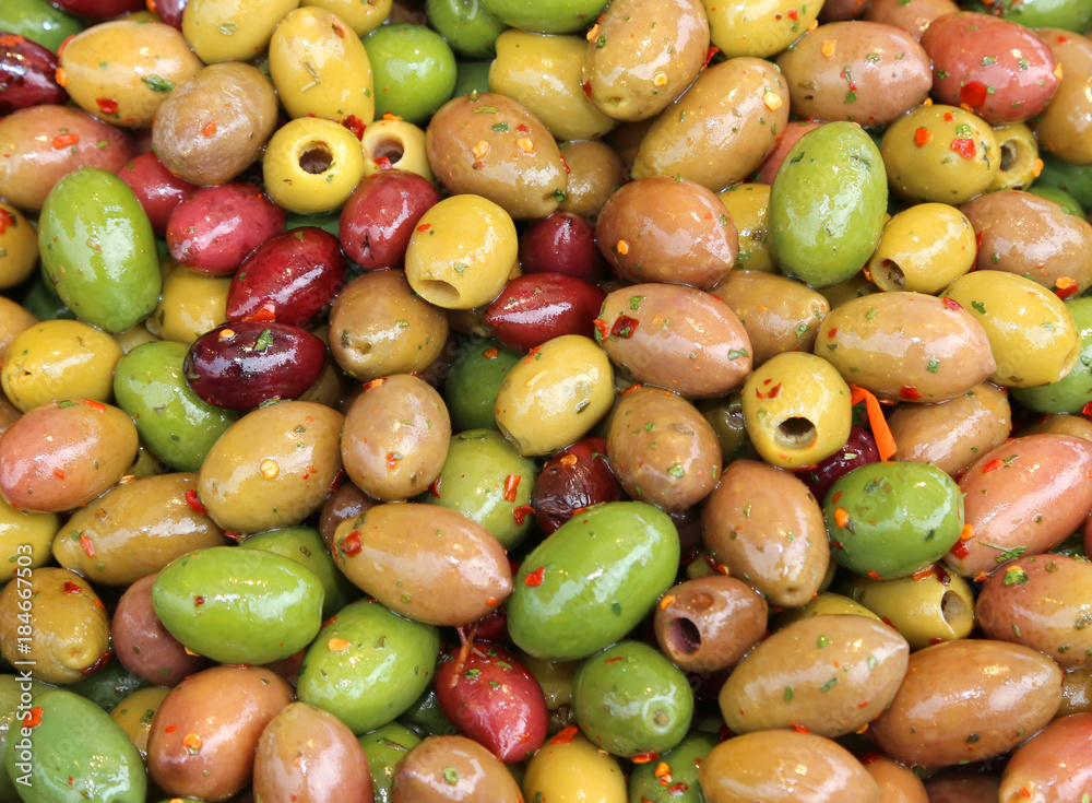 green Mediterranean olives to make a delicious extra virgin oliv green Mediterranean olives to make a delicious extra virgin oliv