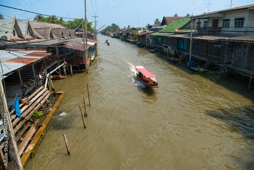 high angle view of Damnoen Saduak floating market © PR Image Factory