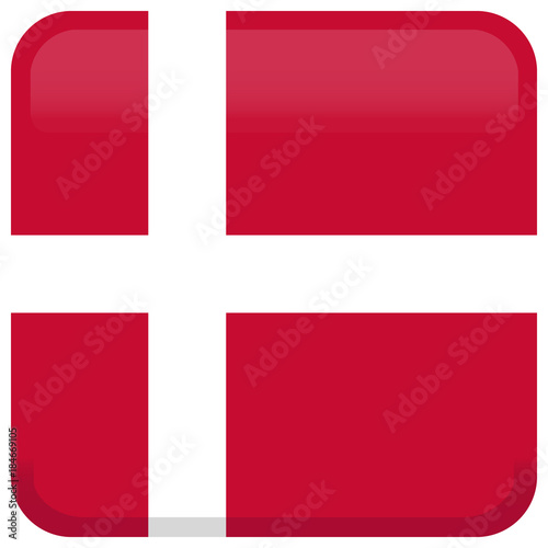 Denmark flag. Abstract concept, icon, square, button. Vector illustration on white background. Free Download Denmark flag. Abstract concept, icon, square, button. Vector illustration on white background. - GFXLoad