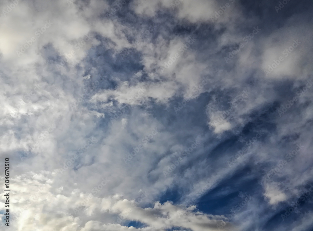 Fototapeta premium Blue sky with clouds