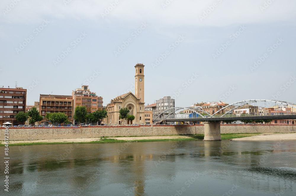 Spring cityscape of Tortosa