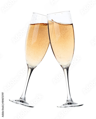 Champagne toast glasses