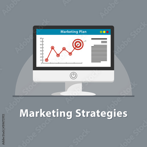 SEO Marketing strategies in PC monitor