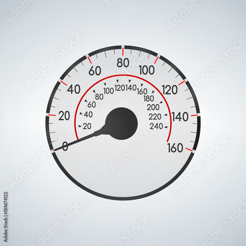 Realistic car speedometer i...