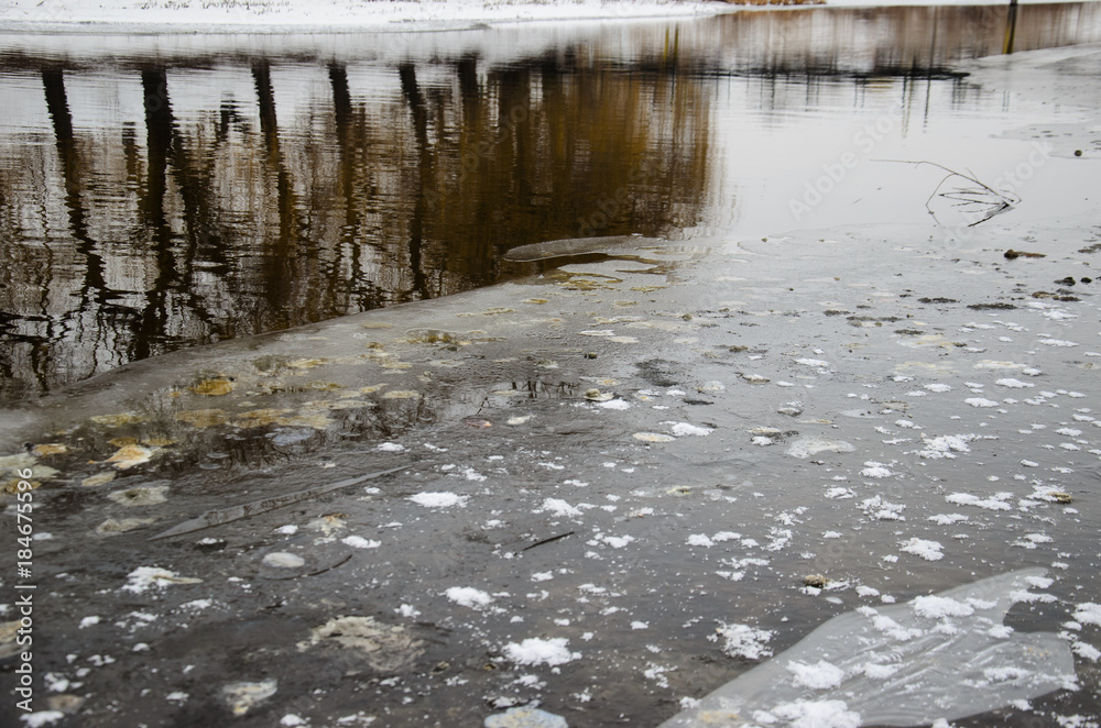 Frozen river Frozen river
