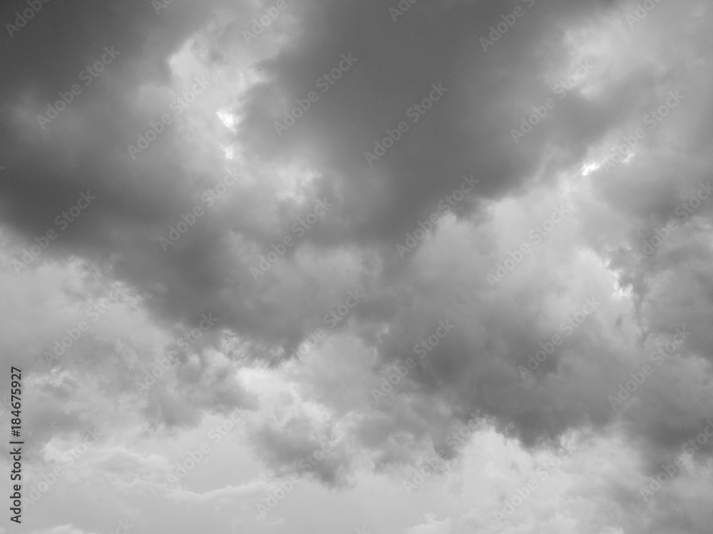 Gray clouds just before storm Gray clouds just before storm