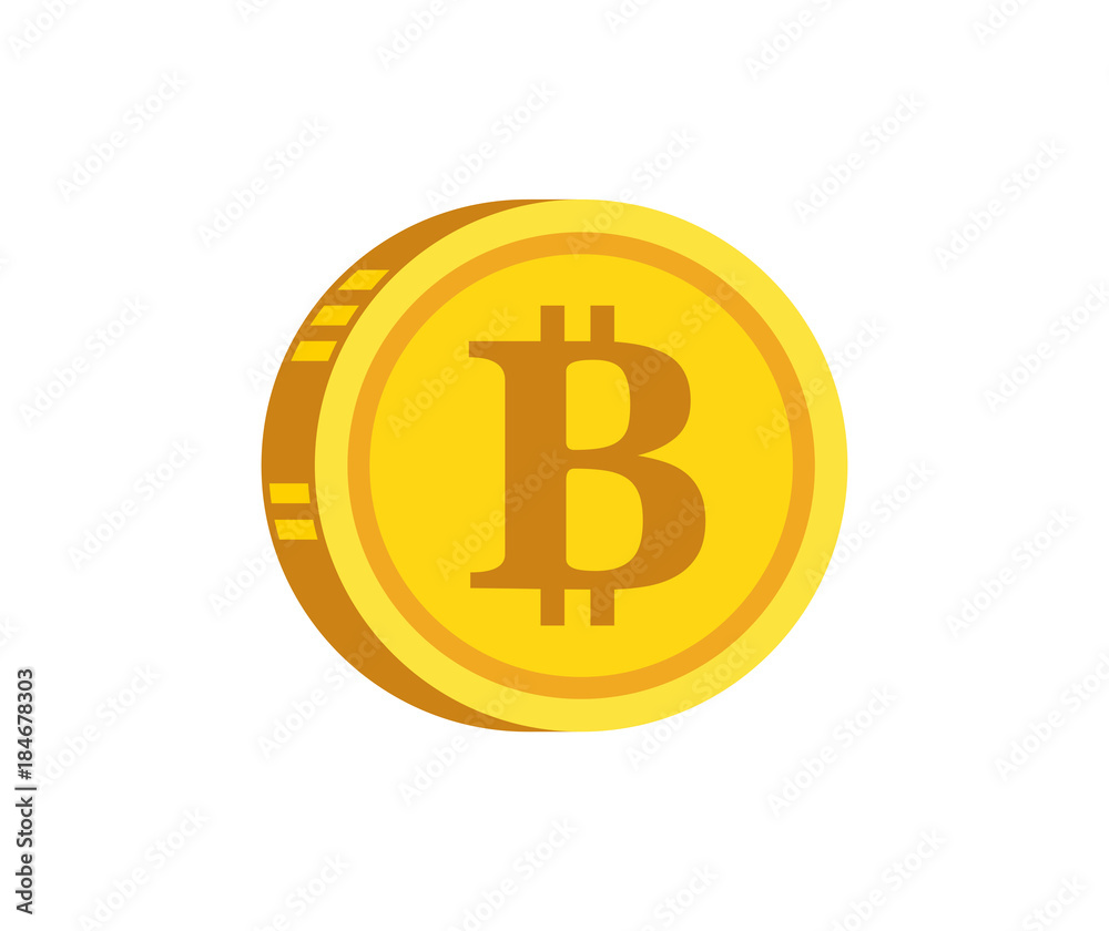 Bitcoin digital gold concept icon Bitcoin digital gold concept icon