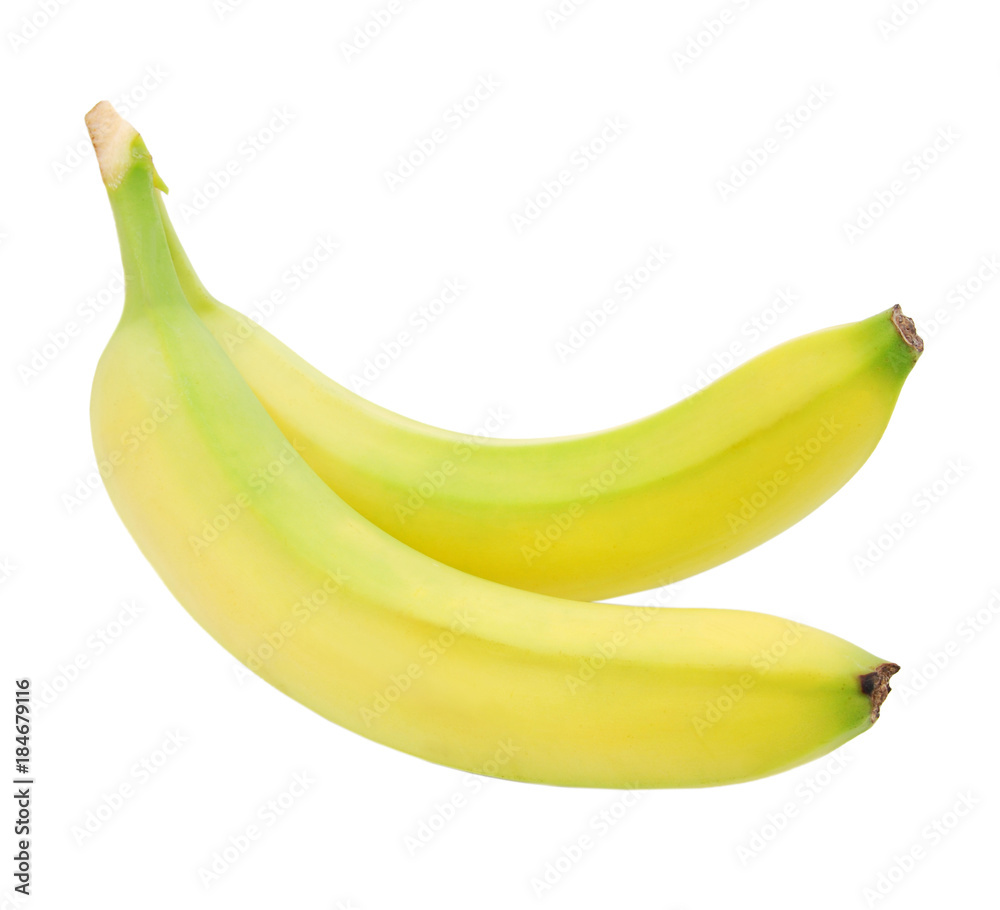 Ripe banana isolated on white background Ripe banana isolated on white background