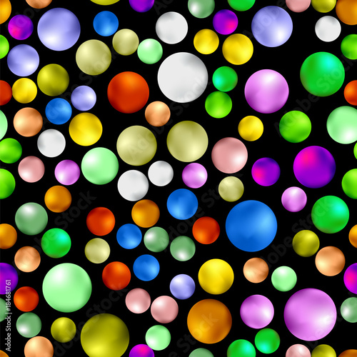 Colorful Sweet Gumball Seamless Pattern