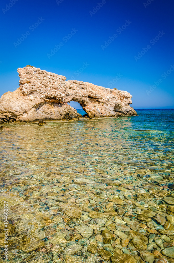 Emerald beaches of Naxos, Greece