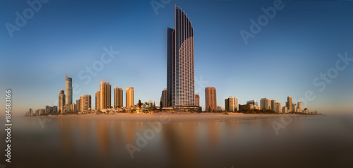 A panorama of the Gold Coast Skyline  Queensland