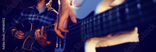 Canvas Print Band performing on stage