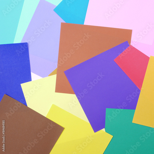 colorful of origami paper