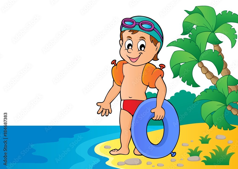 Little swimmer theme image 4