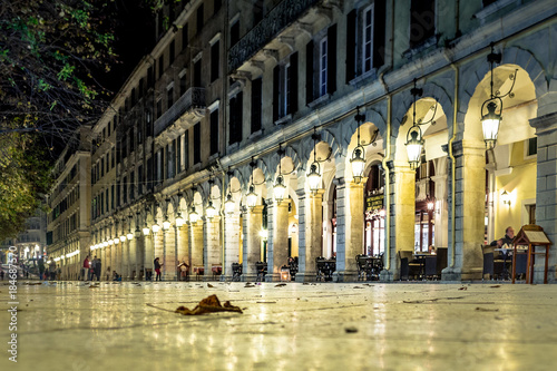 Corfu Town - Kerkyra by night photo