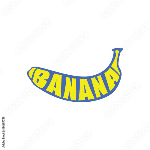 Banana Typography Illustration