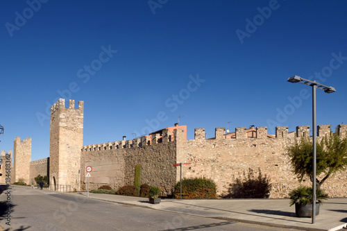 Walls of Montblanc in Tarragona province, Catalonia, Spain