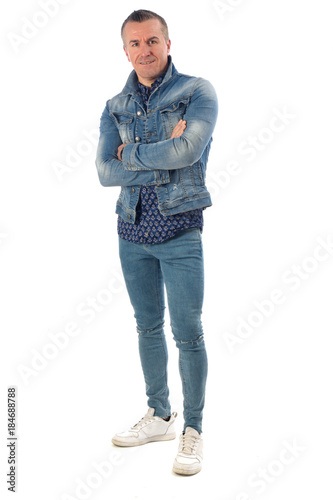 portrait of a man dressed in denim photo