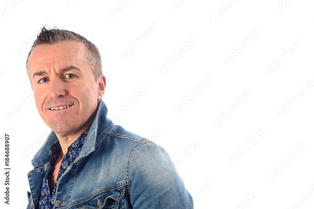 portrait of a man dressed in denim portrait of a man dressed in denim