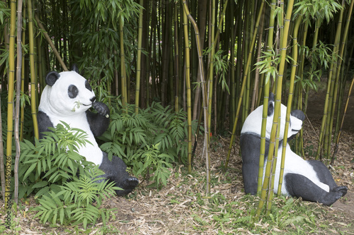 Fototapeta Naklejka Na Ścianę i Meble -  Statues de Panda