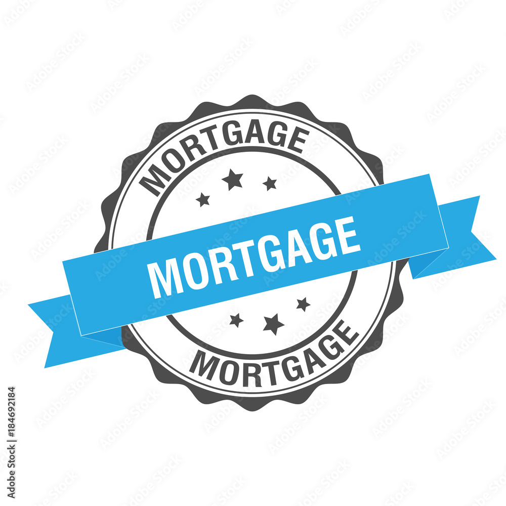 Obraz premium Mortgage stamp illustration