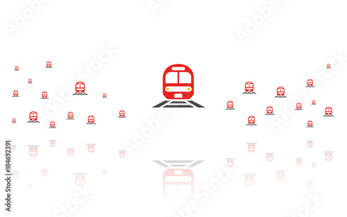 Bahn - Reflektierend Weiss