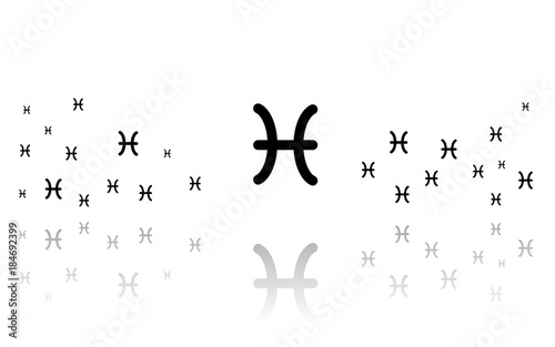 Fisch - Tierkreis - Reflektierend Weiss